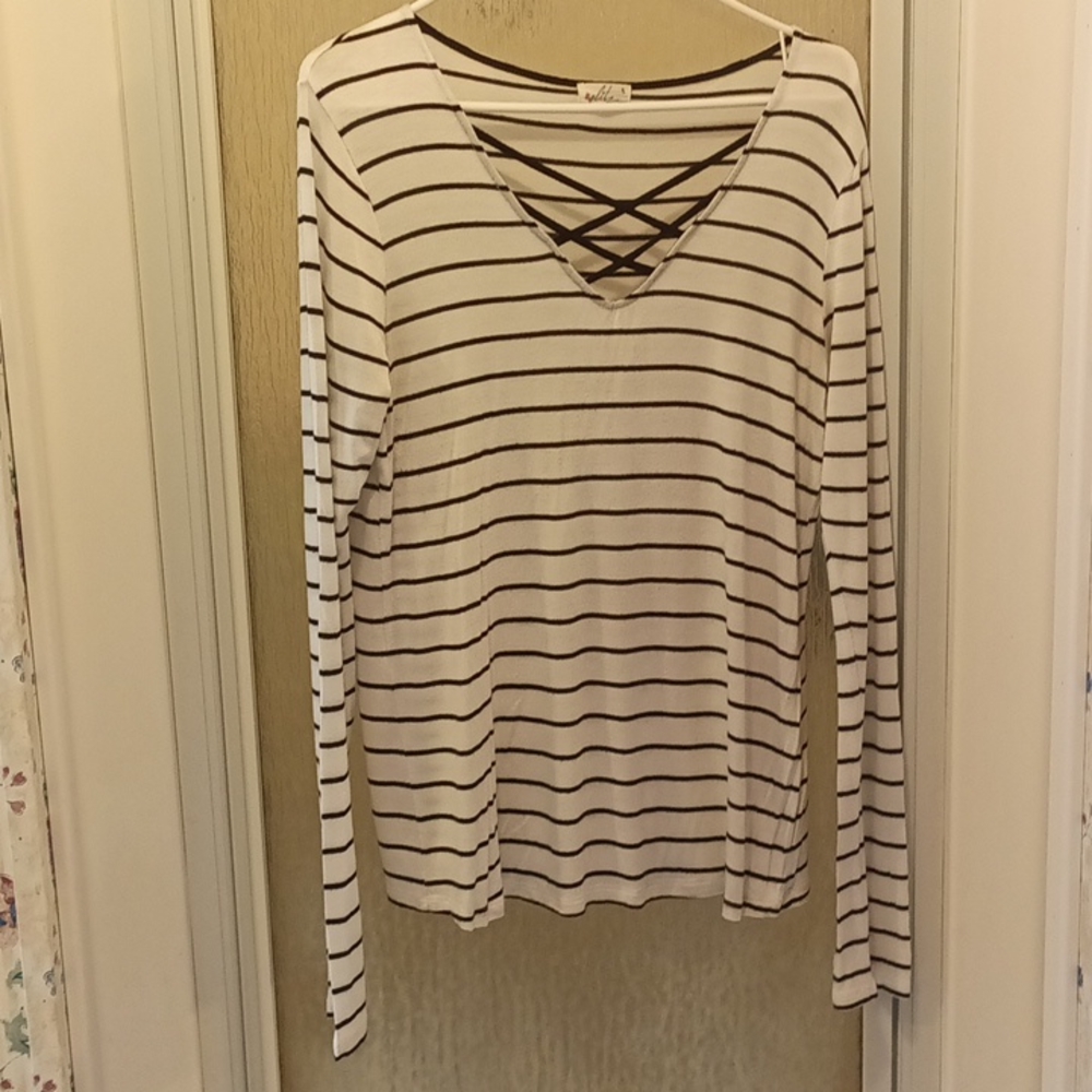 Glitz thin long sleeve shirt